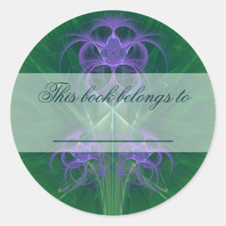 Absinthe Tulips Mandala Runder Aufkleber