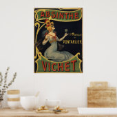 Absinthe Vichet Poster (Küche)