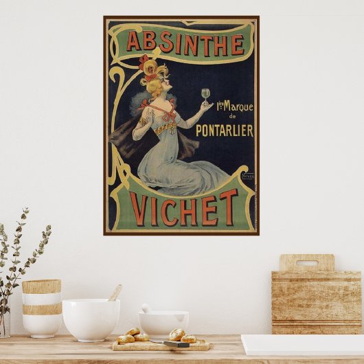 Absinthe Vichet Poster (Küche)