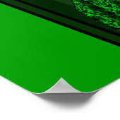 Absinthe viktorianisch-grünes Märchenplakat Poster (Ecke)