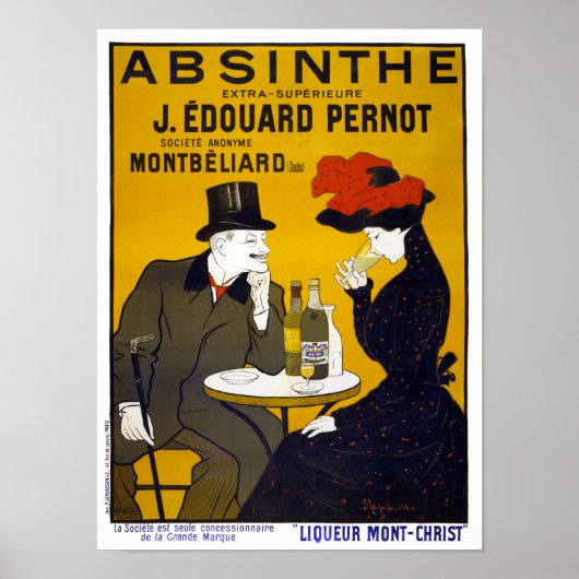 Absinthe Vintage Poster wiederhergestellt (Vorne)