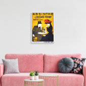Absinthe Vintage Poster wiederhergestellt Leinwanddruck (Insitu (Wohnzimmer))