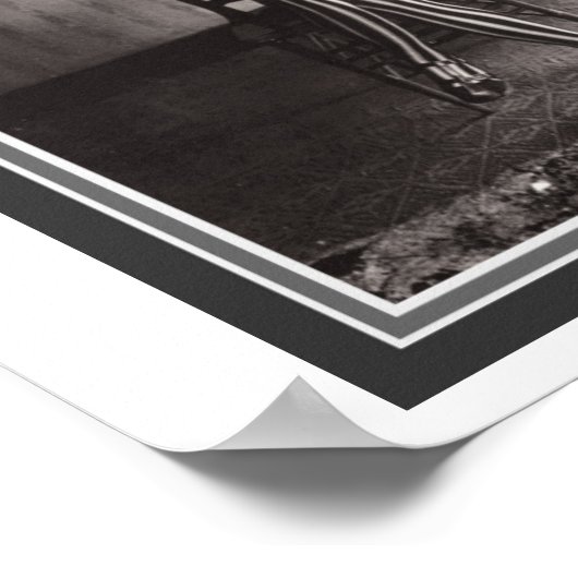 "Absinthe while they wait" 12 x 12 Poster (Ecke)