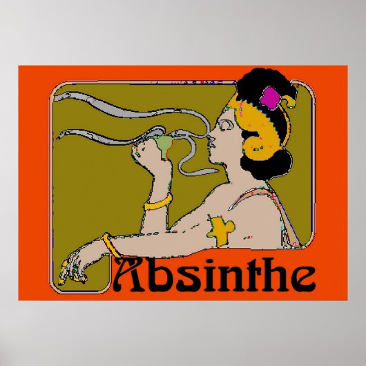 Absinthe Woman Poster (Vorne)