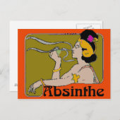Absinthe Woman Postkarte (Vorne/Hinten)