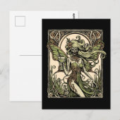 Absinthefee Postkarte (Vorne/Hinten)