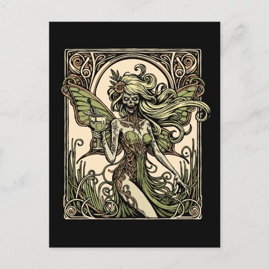 Absinthefee Postkarte (Vorderseite)
