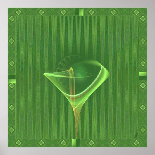 Absinthini Fee Martini Kunst Poster (Vorne)