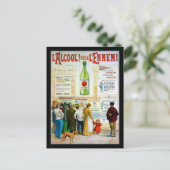 Absinthvergiftung Postkarte (Stehend Vorderseite)