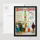 Absinthvergiftung Postkarte (Vorne/Hinten)