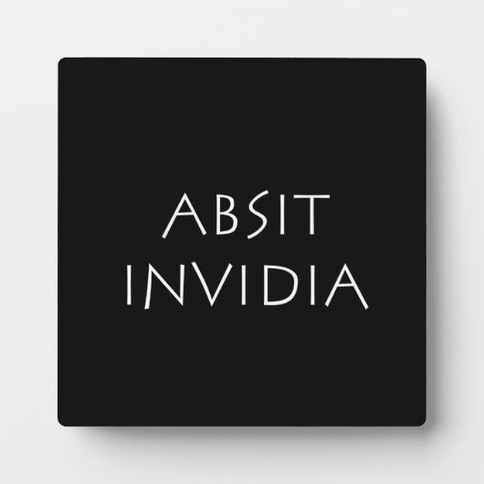 Absit invidia fotoplatte (Vorderseite)