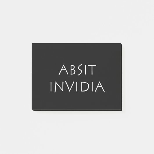 Absit invidia post-it klebezettel (Vorderseite)
