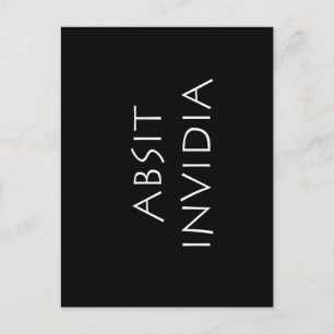 Absit invidia postkarte