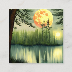 Absolut Atemberaubendes Ölgemälde eines magischen Quadratische Visitenkarte