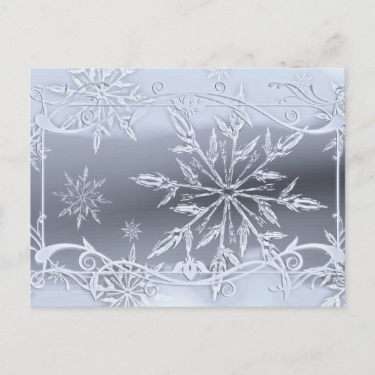 Absolut Atemberaubendes Snowflakdesign Postkarte (Vorderseite)