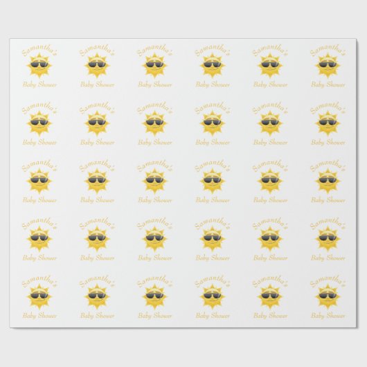 Absolut attraktives Baby Wrapping Paper Geschenkpapier (Flach)