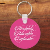 Absolut bewundernswerter bedauernswerter Schlüssel Schlüsselanhänger (Rückseite)
