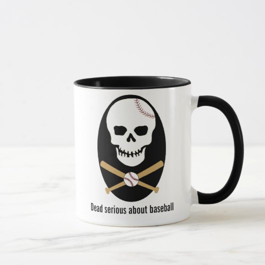 Absolut ernst über Baseball - Tasse (Rechts)