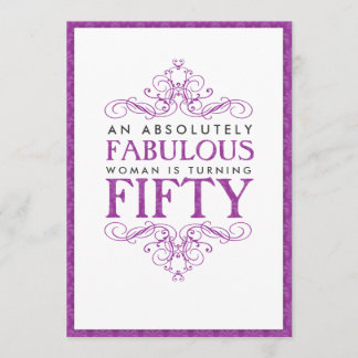 Absolut fabelhafte 50. Geburtstagsparty Einladung