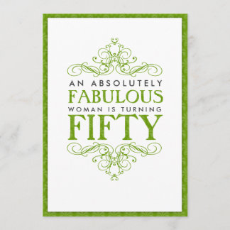 Absolut fabelhafte 50. Geburtstagsparty Einladung