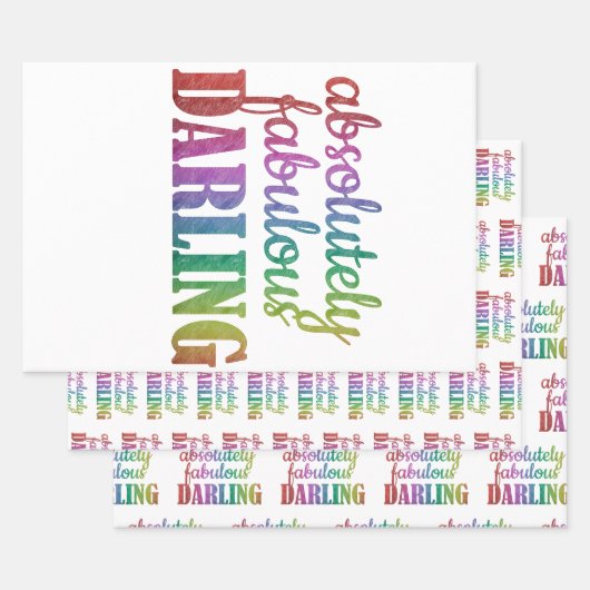 Absolut fabelhaftes Darling Wrapping Paper - Glam Geschenkpapier Set (Set)