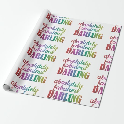ABSOLUT FABULOUS DARLING - FABULOUS - DARLING - GESCHENKPAPIER (Ungerollt)