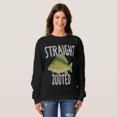 Absolut gequerter Fisch in gerader Entfernung Sweatshirt (Vorne ganz)