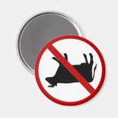 Absolut kein Kuhkippen erlaubt! Funny Magnet (Vorderseite/Rückseite)