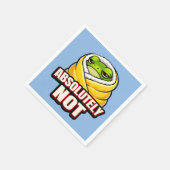 Absolut nicht Frosch – Lustiges faules Frosch-Meme Serviette (Ecke)
