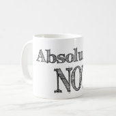 Absolut nicht, imran khan kaffeetasse (Vorderseite Links)