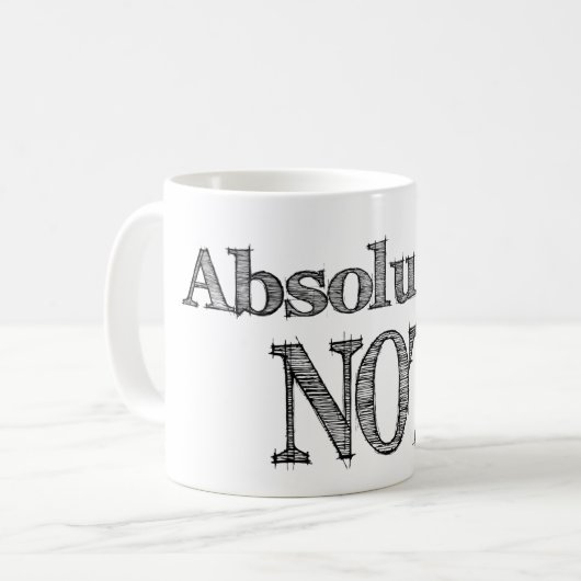 Absolut nicht, imran khan kaffeetasse (Vorderseite Links)