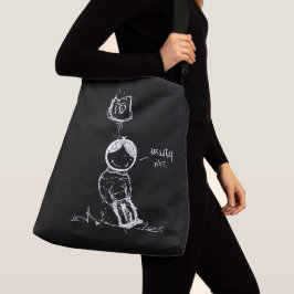 Absolut nicht/Leaning auf der Straße Signa White Tragetaschen Mit Langen Trägern