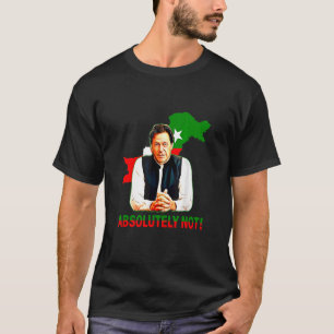 Absolut nicht pakistanisch Kartenflagge Imran Khan T-Shirt