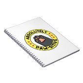 Absolut pawsitive Funny Paw Puff Notizblock (Rechte Seite)