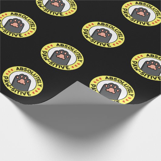 Absolut pawsiv Funny Pad Dark BG Geschenkpapier (Ecke)