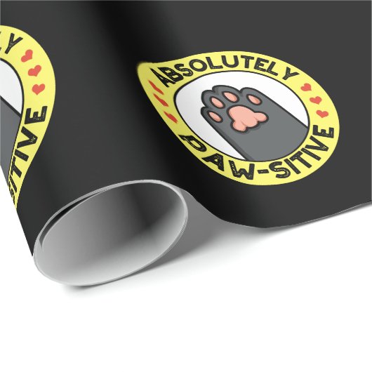 Absolut pawsiv Funny Pad Dark BG Geschenkpapier (Rolleneckpunkt)