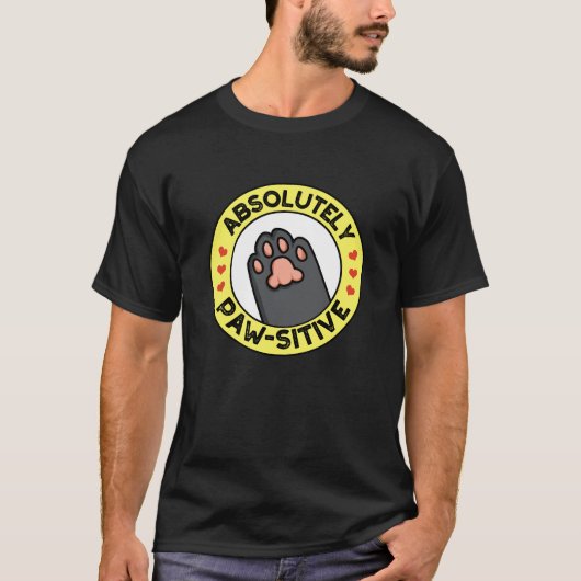 Absolut pawsiv Funny Pad Dark BG T-Shirt (Vorderseite)