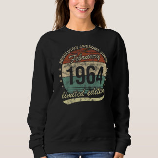 Absolut Phantastisch seit Februar 1964 Mann Frau B Sweatshirt