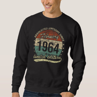 Absolut Phantastisch seit Februar 1964 Mann Frau B Sweatshirt
