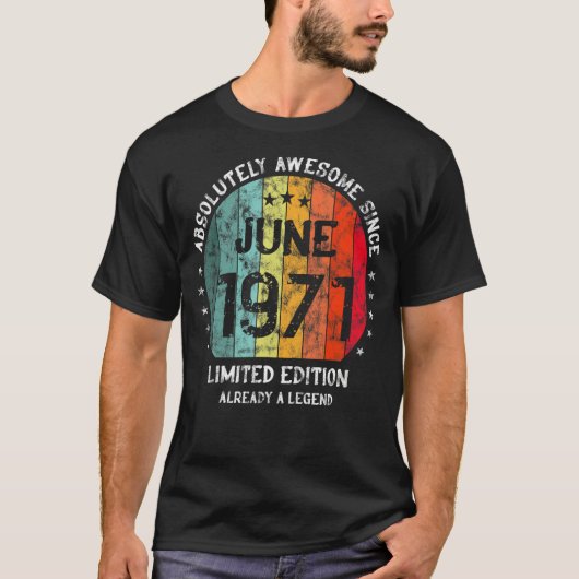 Absolut Phantastisch seit Juni 1971 T-Shirt (Vorderseite)