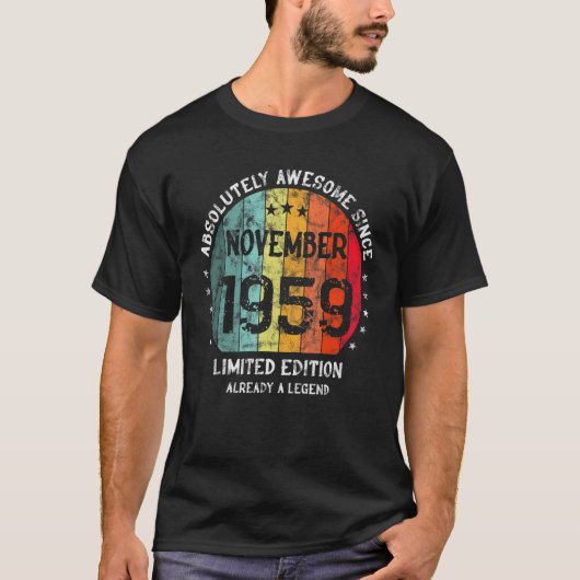 Absolut Phantastisch seit November 1959 Mann Frau T-Shirt (Vorderseite)
