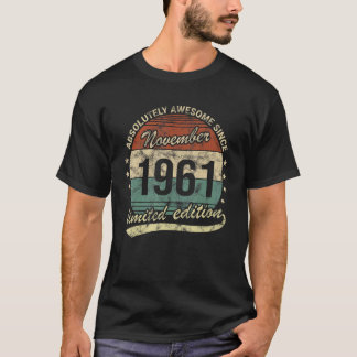 Absolut Phantastisch seit November 1961 Mann Frau  T-Shirt