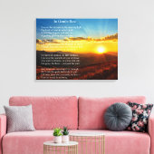 Absolut schönes Gedicht der Beerdigung Leinwanddruck (Insitu (Wohnzimmer))