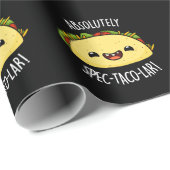 Absolut Spec-Taco-Lar Funny Taco Pun Dark BG Geschenkpapier (Rolleneckpunkt)