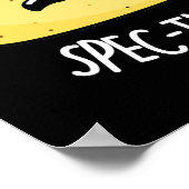 Absolut Spec-Taco-Lar Funny Taco Pun Dark BG Poster (Ecke)