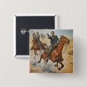 Absolut Sure: ein US-Kavallerie-Soldat in den Button (Vorne & Hinten)