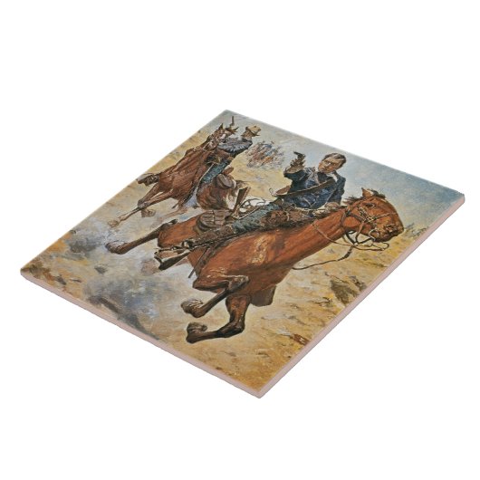 Absolut Sure: ein US-Kavallerie-Soldat in den Fliese (Seite)