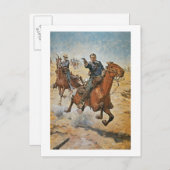 Absolut Sure: ein US-Kavallerie-Soldat in den Postkarte (Vorne/Hinten)
