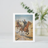 Absolut Sure: ein US-Kavallerie-Soldat in den Postkarte (Stehend Vorderseite)