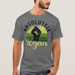 Absolut Veganer Veganer und vegetarischer T - Shir T-Shirt